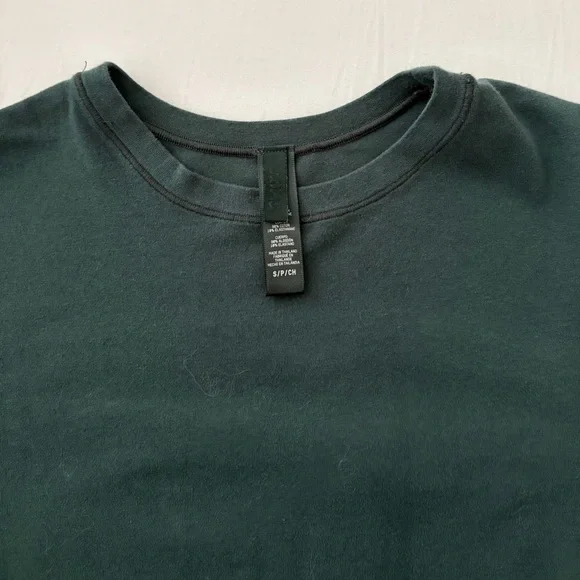 Skims Long Sleeve Cotton Jersey T- Shirt - Picture 2 of 4